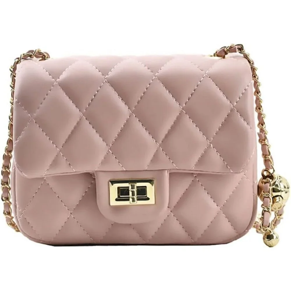 Leather Quilted Crossbody Purse Small Bag Women Stylish Gift